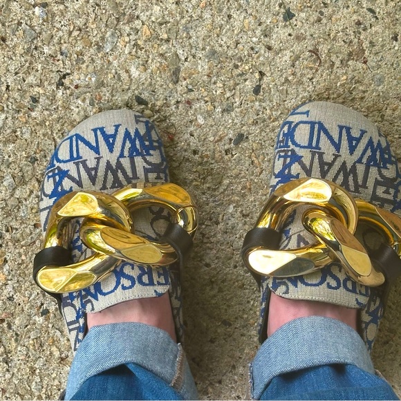 JW Anderson Gold Chain Link Mules (size 36, U.S. 6) - Authenticated! - Picture 3 of 11